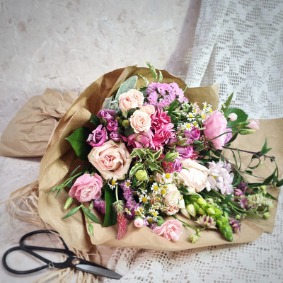 ÖKO - Mezei Bokréta - rózsaszín árnyalatú szezonális virágokból